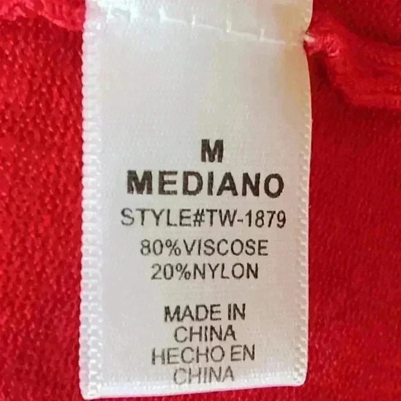 Zenana Outfitters Red Knit Sweater Long Open Cardigan | Medium - Picture 4 of 5